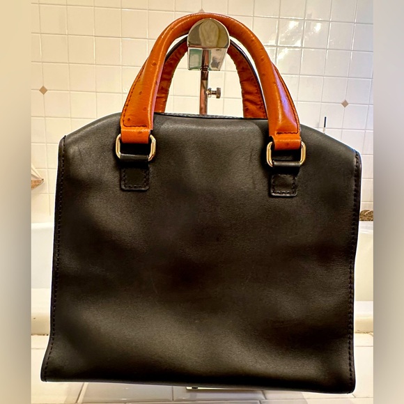 Kate Spade♠️! Kennedy/leather/black/tan/With a Bow - Picture 2 of 16